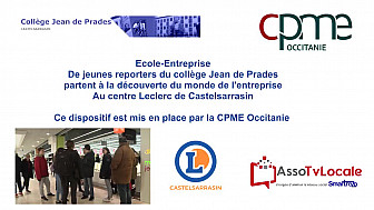 @CPMEoccitanie - des Jeunes du collège Jean de Prades de Castelsarrasin visitent le Centre Leclerc de Castelsarrasin @LeclercBonPlan