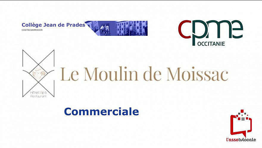@CPMEoccitanie - des Jeunes du collège Jean de Prades de Castelsarrasin découvrent le métier de Commerciale  à  L'Hôtel & Spa Moulin de Moissac 82