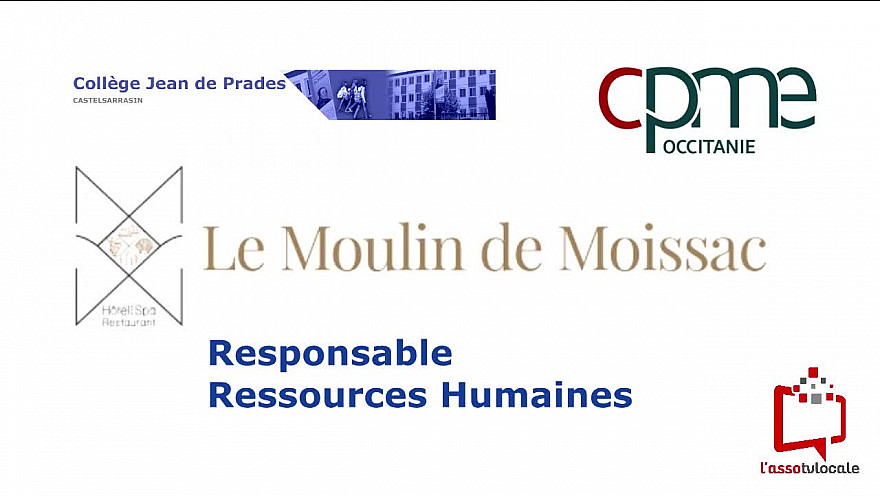 @CPMEoccitanie - des Jeunes du collège Jean de Prades de Castelsarrasin découvrent le métier de Responsable des Ressources Humaines  à  L'Hôtel & Spa Moulin de Moissac 82 